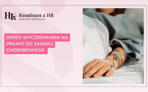 Ręka pacjenta w szpitalnym łóżku z wenflonem. Kiedy nie ma okresu wyczekiwania na prawo do zasiłku chorobowego.