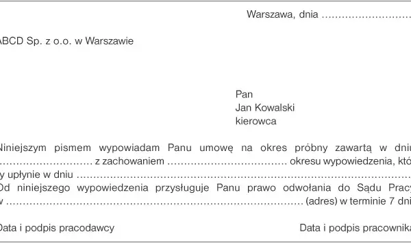 Co jeśli pracownik nie podpisze wypowiedzenia? Skutki i porady prawne