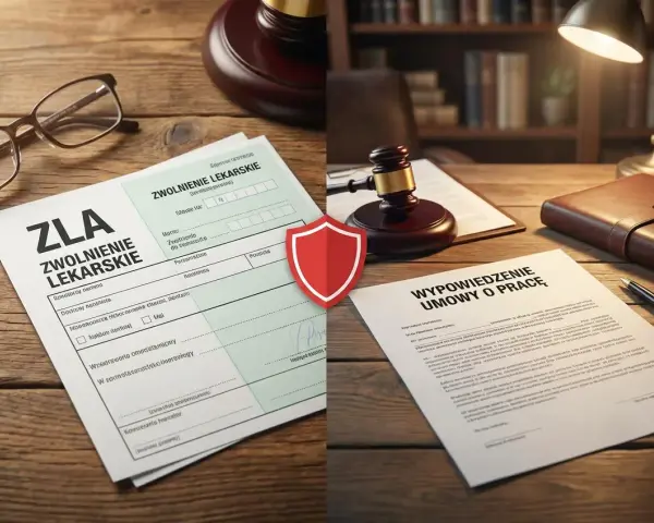 Zwolnienie lekarskie i wypowiedzenie umowy o pracę na biurku. Zasiłek chorobowy po likwidacji firmy jest możliwy.