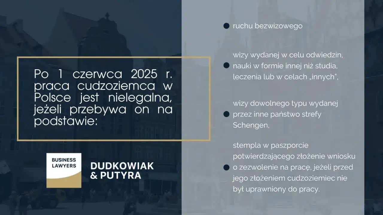Jak zatrudnić obcokrajowca krok po kroku: od 1 czerwca 2025 r. praca cudzoziemca w Polsce jest nielegalna, jeśli przebywa on na podstawie ruchu bezwizowego, wizy wydanej w celu odwiedzin, nauki, leczenia lub wizy Schengen.