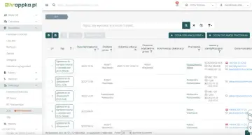 ZUS: lista zgłoszeń do ubezpieczeń i rejestracji. Wyniki rekrutacji pracowników widoczne w tabeli.